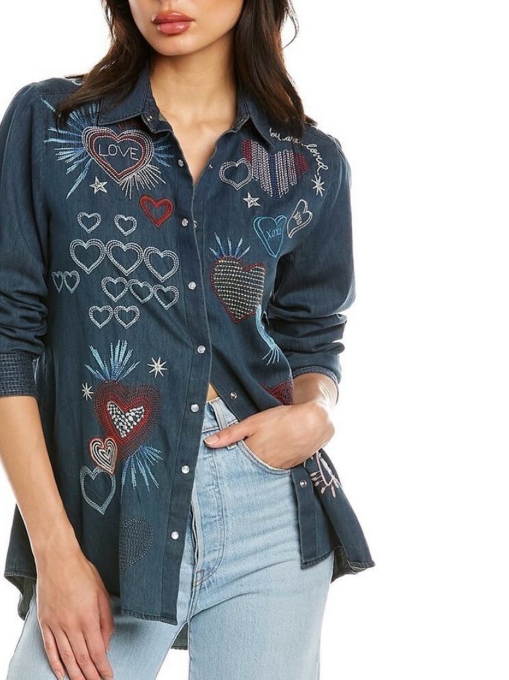 Johnny Was Amour Denim Shirt